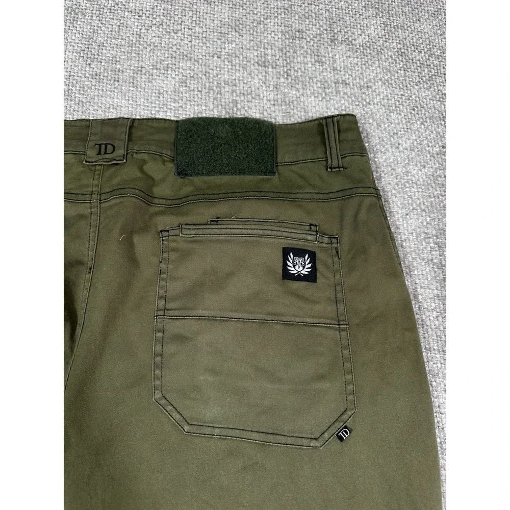 TD Apparel Pants Mens 38x32 Green Straight Leg Tactical Workwear Utility Read
